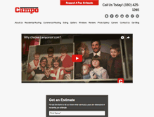 Tablet Screenshot of camporoof.com